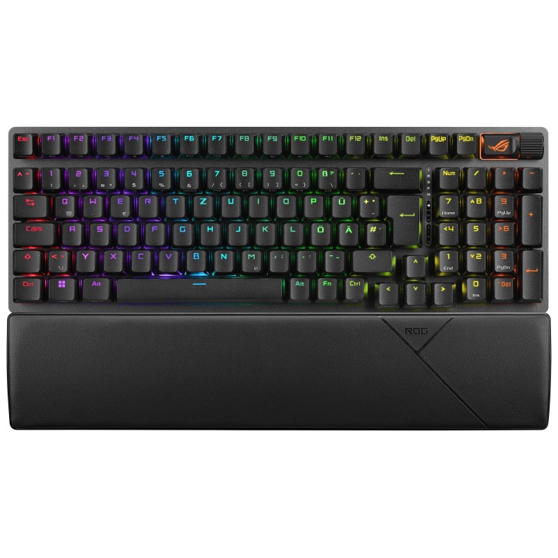 ASUS ROG Strix Scope II 96 Wireless keyboard USB + RF Wireless + Bluetooth QWERTZ German Black